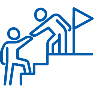 Icon representing the journey toward reaching the $1 million fundraising goal