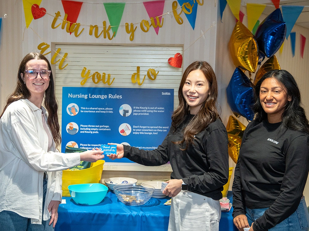 Photos celebrating SickKids nurses and healthcare teams during Nursing Week 2026